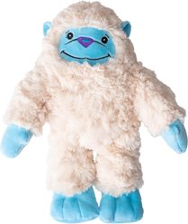 Snugarooz Tom Yeti Squeaky Crinkle Plush Dog Toy, White, 11-in