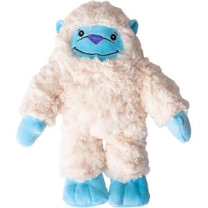 Snugarooz Tom Yeti Squeaky Crinkle Plush Dog Toy, White, 11-in