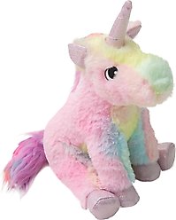 Snugarooz Tye the Unicorn Squeaky Crinkle Plush Dog Toy, 9-in