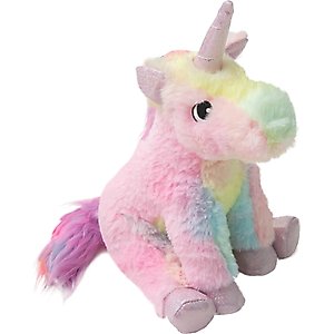 Snugarooz Tye the Unicorn Squeaky Crinkle Plush Dog Toy, 9-in