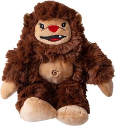 Snugarooz Young Billy Squeaky Crinkle Plush Dog Toy, Brown, 6-in