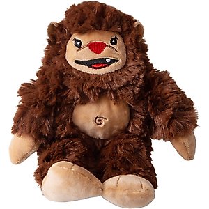 Snugarooz Young Billy Squeaky Crinkle Plush Dog Toy, Brown, 6-in