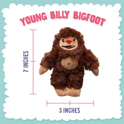 Show full view: Snugarooz Young Billy Squeaky Crinkle Plush Dog Toy, Brown, 6-in slide 3 of 4