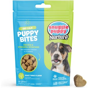 Snuggle Puppy Bites Day Calm Supplement Turkey Flavored Soft Chews, 60 count