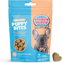Snuggle Puppy Bites Grow Strong Supplement Salmon Flavored Soft Chews, 60 count