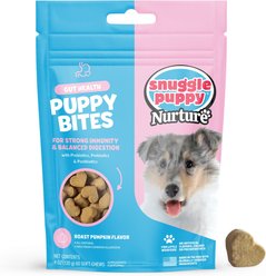 Snuggle Puppy Bites Gut Health Supplement Pumpkin Flavored Soft Chews, 60 count