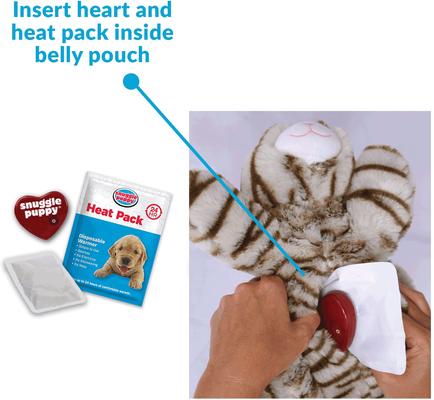 Show full view: Snuggle Puppy Original Snuggle Kitty Plush Cat Behavioral Aid Anxiety Relief, Tan Tiger slide 3 of 10