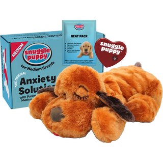 Snuggle Puppy Original Snuggle Puppy Medium Breeds Behavioral Aid Anxiety Relief with Heartbeat, Brown slide 1 of 9