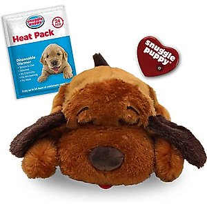 Snuggle Puppy Original Snuggle Puppy Plush Dog Behavioral Aid Anxiety Relief, Brown Mutt