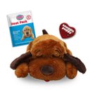 Snuggle Puppy Original Snuggle Puppy Plush Dog Behavioral Aid Anxiety Relief, Brown Mutt