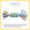 Show in main carousel: Snuggle Puppy Rings with Rope Puppy Chew Toy, Small, Blue slide 3 of 7