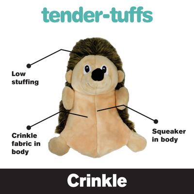 Show full view: Snuggle Puppy Tender Tuff Hedgehog Squeaky Plush Dog Toy, Large slide 3 of 8