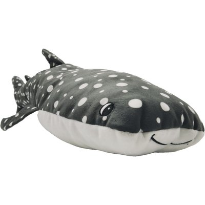 Snuggle Puppy Snuggle Puppy Tender-Tuffs Big Shots Bubba Whale Shark Squeaky Dog Plush Toy, Grey, Large
