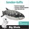 Show in main carousel: Snuggle Puppy Tender-Tuffs Big Shots Bubba Whale Shark Squeaky Dog Plush Toy, Grey, Large slide 3 of 6