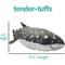 Show in main carousel: Snuggle Puppy Tender-Tuffs Big Shots Bubba Whale Shark Squeaky Dog Plush Toy, Grey, Large slide 4 of 6