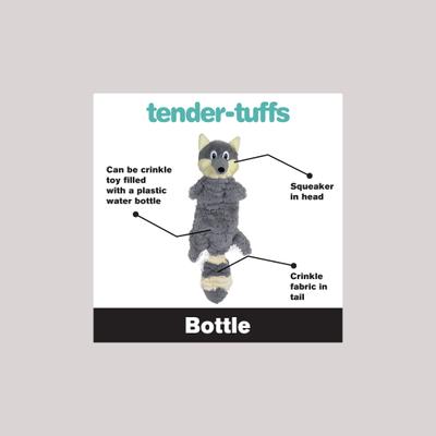 Show full view: Snuggle Puppy Tender-Tuffs Fox Tough Squeaky Dog Bottle Fill Toy slide 3 of 8