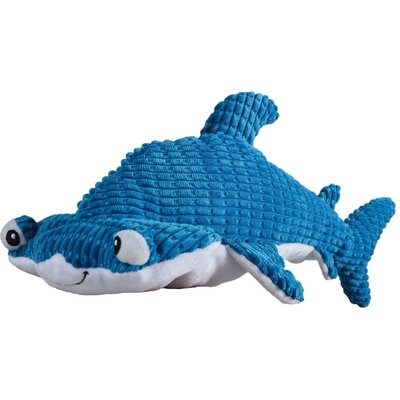 Snuggle Puppy Snuggle Puppy Tender-Tuffs Hammerhead Shark Tough Squeaky Dog Toy, Large, Blue