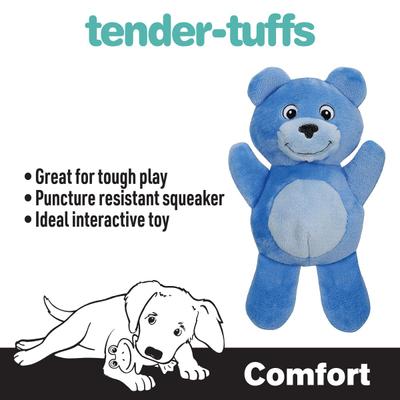Show full view: Snuggle Puppy Tender-Tuffs Soft Bear Dog Comfort Toy, Blue slide 2 of 8