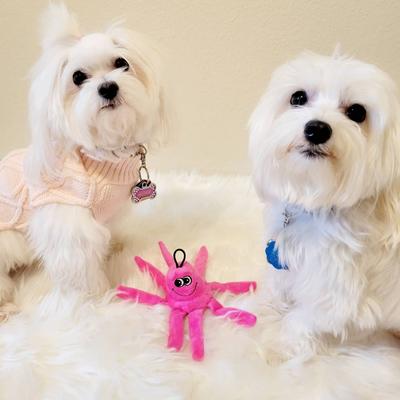 Show full view: Snuggle Puppy Tender-Tuffs Tiny Octopus Dog Toy, Small, Pink slide 5 of 9