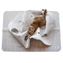 SnugglyCat Ripple Rug Cat Activity Play Mat, Oatmeal White