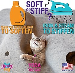 SnugglyCat Ripple Rug Cat Activity Play Mat, Oatmeal White slide 2 of 9