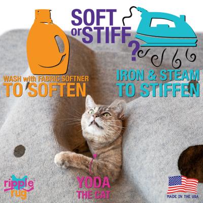 Show full view: SnugglyCat Ripple Rug Cat Activity Play Mat, Oatmeal White slide 7 of 13