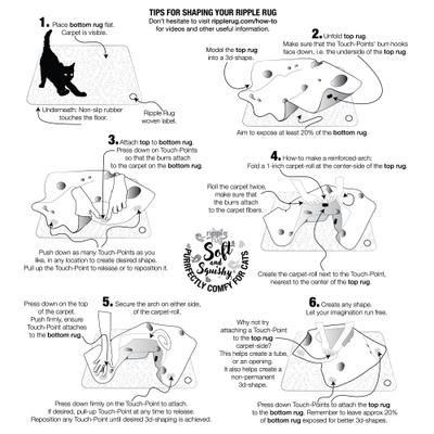 Show full view: SnugglyCat Ripple Rug Cat Activity Play Mat, Oatmeal White slide 9 of 13