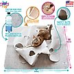 Show in main carousel: SnugglyCat Ripple Rug Cat Activity Play Mat, Oatmeal White slide 2 of 13