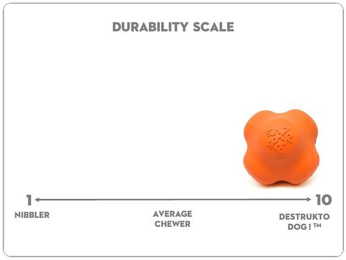 Show full view: SodaPup Crazy Bounce Retrieving Tough Dog Chew Toy, Orange, Large slide 5 of 7