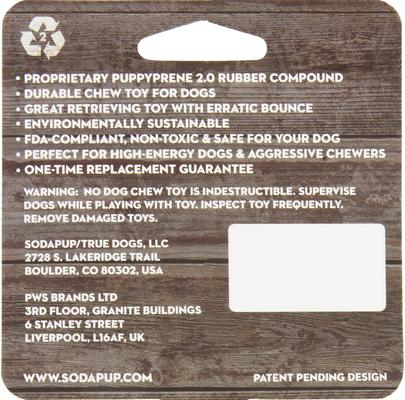 Show full view: SodaPup Crazy Bounce Retrieving Tough Dog Chew Toy, Orange, Large slide 7 of 7