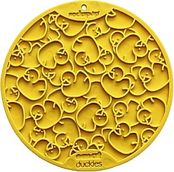 SodaPup Duckies Dog Lick Mat, Yellow, Large