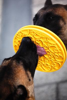 Show full view: SodaPup Duckies Dog Lick Mat, Yellow, Large slide 4 of 6