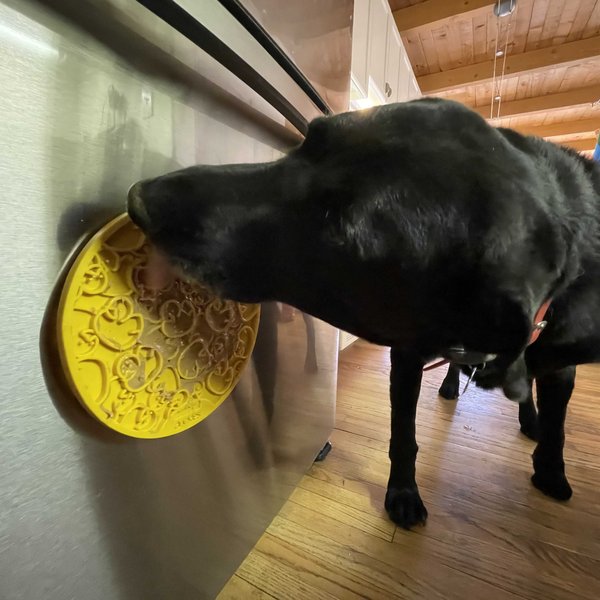 SodaPup Duckies Dog Lick Mat, Yellow, Large