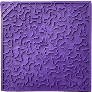 SodaPup Emat Bones Dog Lick Mat, Purple