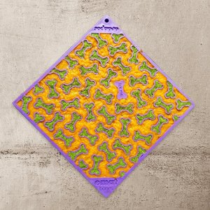 SodaPup Emat Bones Dog Lick Mat, Purple
