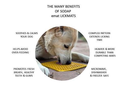 Show full view: SodaPup Emat Honeycomb Dog Lick Mat, Large slide 3 of 11