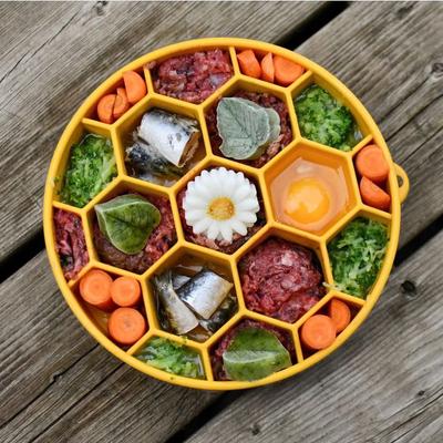 Show full view: SodaPup Honeycomb Slow Feeder Dog Bowl, Yellow, Large slide 5 of 8