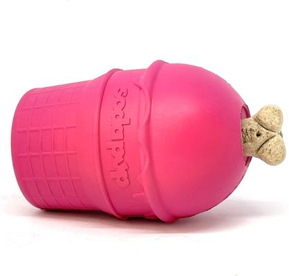 Show full view: SodaPup Ice Cream Cone Treat Dispenser Dog Toy, Pink, Medium slide 7 of 8