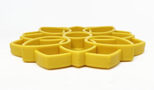 Show full view: SodaPup Mandala Shallow Slow Dog Feeder, Large, Yellow slide 6 of 7