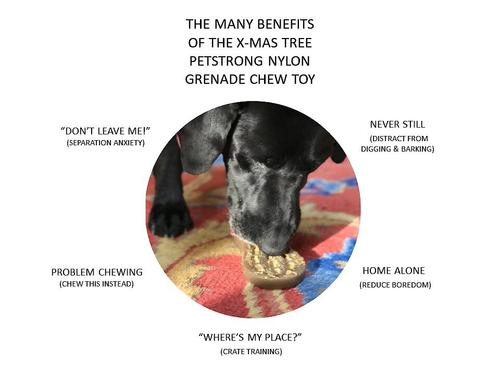 Show full view: SodaPup Nylon Peanut Chew & Enrichment Dog Toy slide 3 of 9