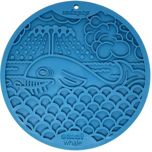 SodaPup Whale Dog Lick Mat, Blue, Large