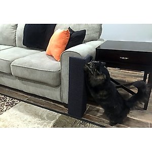 Sofa-Scratcher Furniture Protector Squared Cat Scratching Post, Charcoal