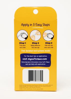 Show full view: Soft Claws Cat Nail Caps, 40 count, Medium, Pink Sparkle slide 4 of 8