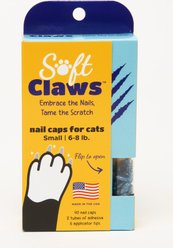Soft Claws Cat Nail Caps, 40 count, Small, Blue Sparkle