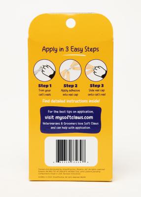 Show full view: Soft Claws Cat Nail Caps, 40 count, Small, Pink Sparkle slide 3 of 7