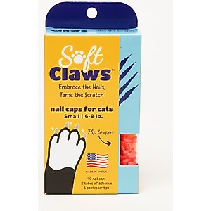 Soft Claws Cat Nail Caps, 40 count, Small, Pink