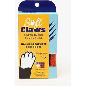 Soft Claws Cat Nail Caps, 40 count, Small, Red