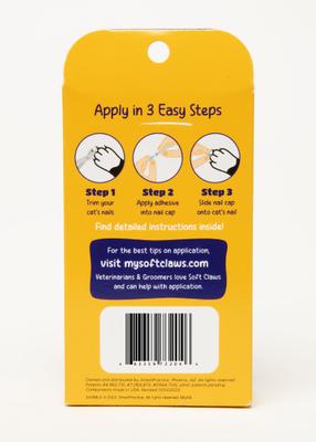 Show full view: Soft Claws Cat Nail Caps, 40 count, Small, Red slide 3 of 9