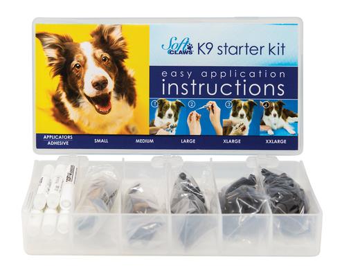 Show full view: Soft Claws Dog Nail Caps Starter Kit, Black slide 1 of 5
