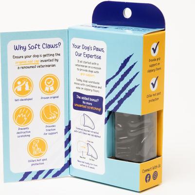 Show full view: Soft Claws Nail Caps for Dogs, 40 count, Large, Black slide 2 of 7